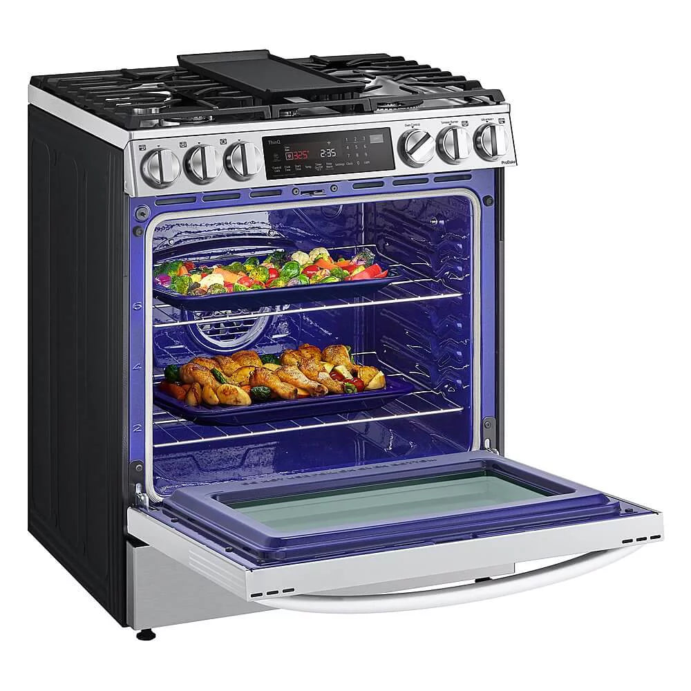 30" Wide 6.3 Cu. Ft. Slide In Dual Fuel Range - Stainless Steel R84178