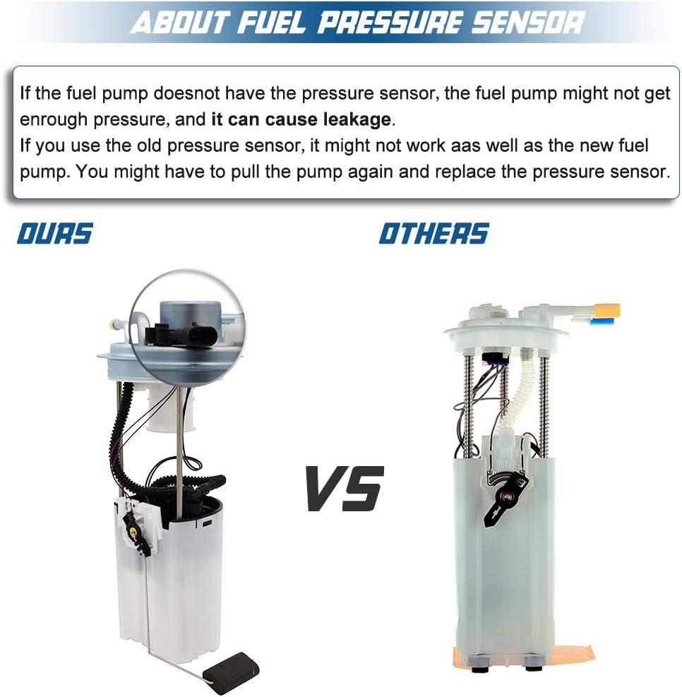 Electric Fuel Pump for Chevy Silverado 1500 GMC Sierra 1500, Pack of 2 E4483