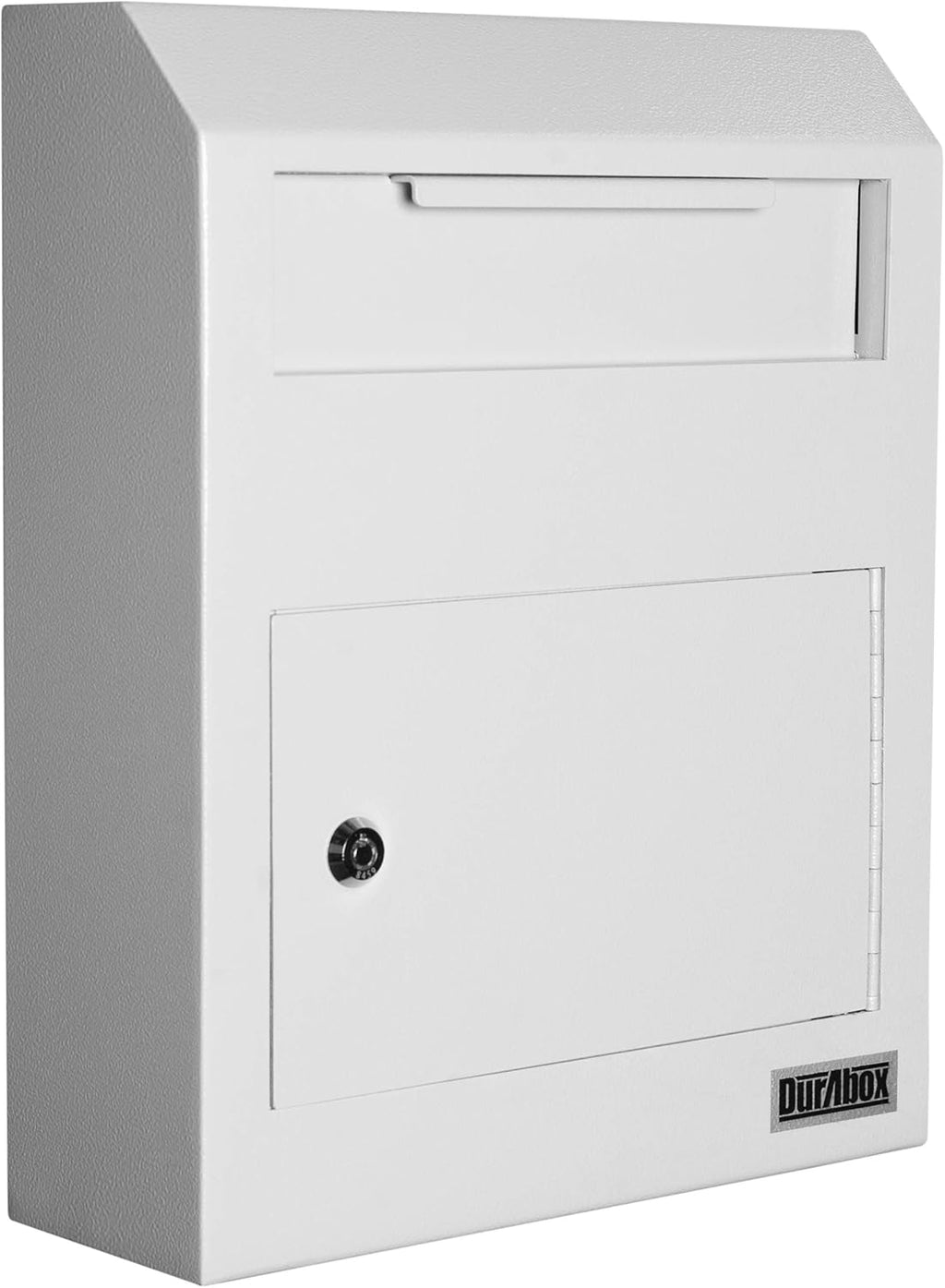 Gray Steel Wall Mount Locking Drop Box Mailbox O820078