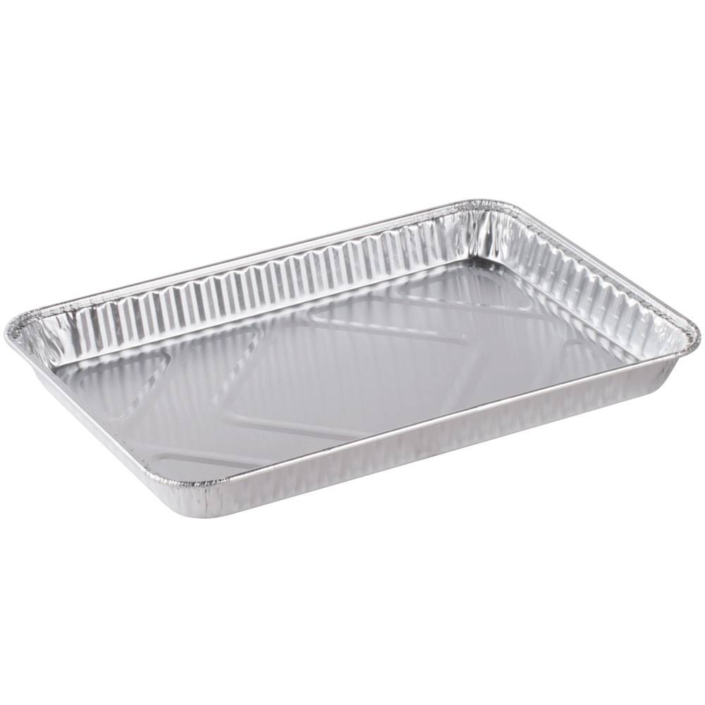 Disposable Aluminum 1/4-Size Sheet Cake Pan (Pack of 100) A86527
