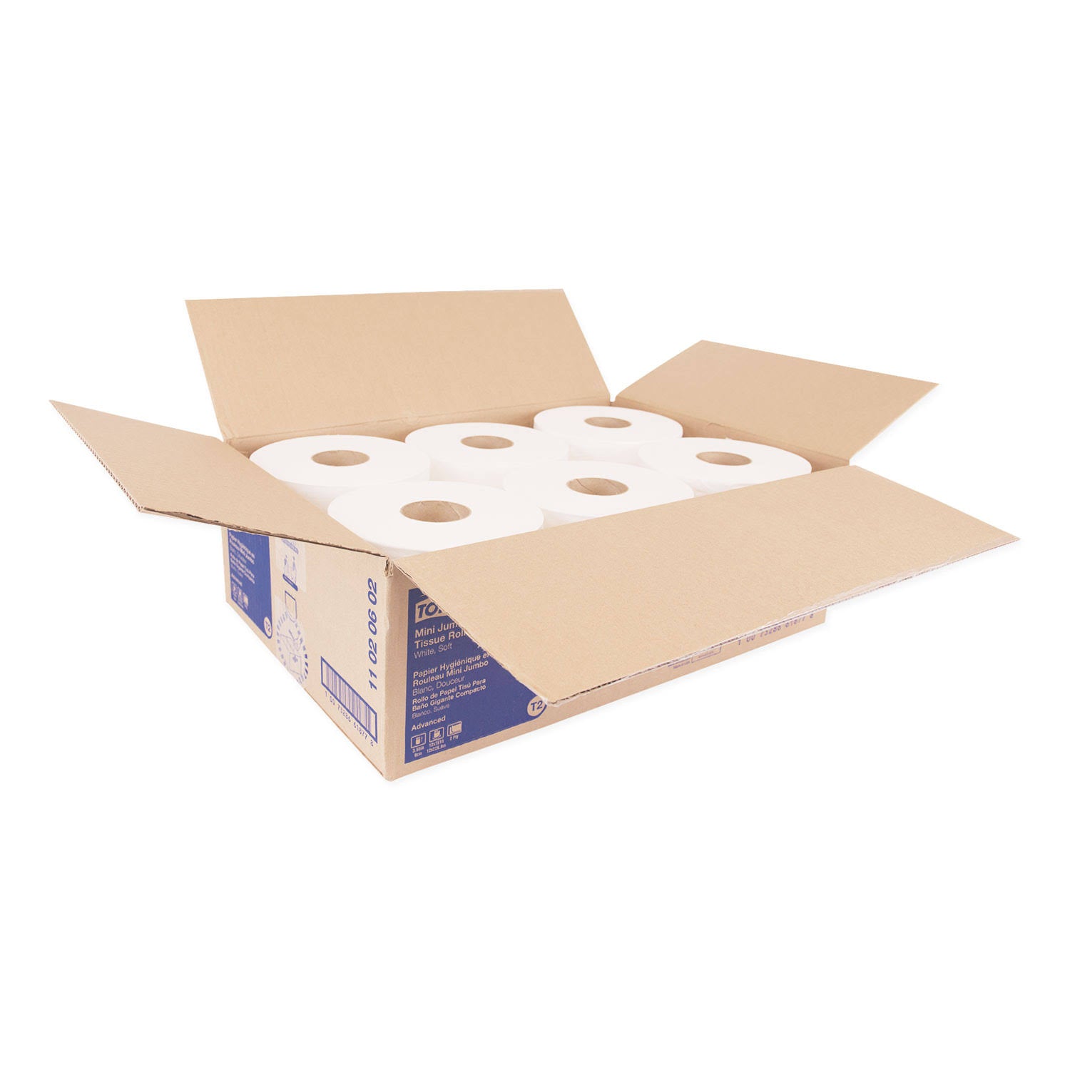 Tork Advanced Jumbo Bath Tissue, 2-Ply, White, 12 Rolls/Carton S24694