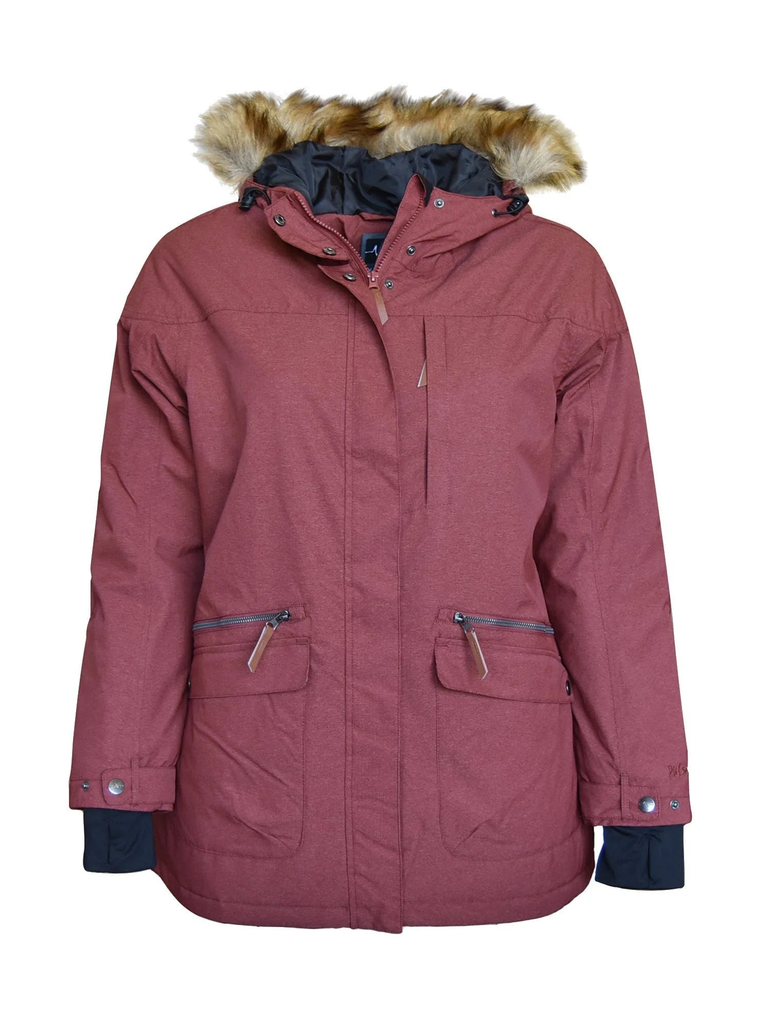 Women's Plus Size Insulated Parka Coat 1X - 3X H93854