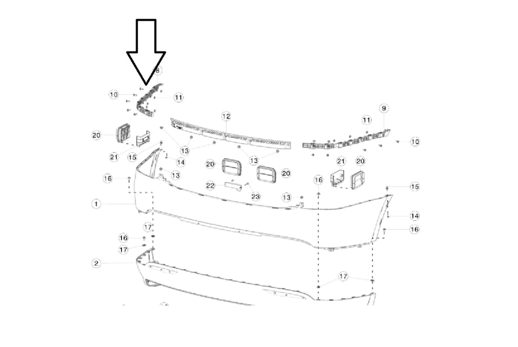 Rear Bumper Left Wing Bracket N820716