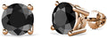 Four Prong Solitaire Stud Earrings 1.00 ct tw 14K Rose Gold N611