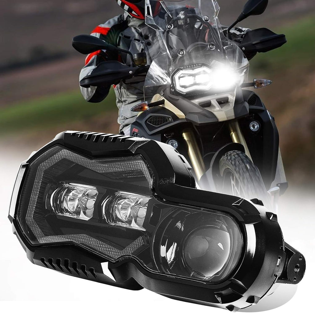 LED Headlight Assembly with Angel Eyes DRL High/Low Beam V23324