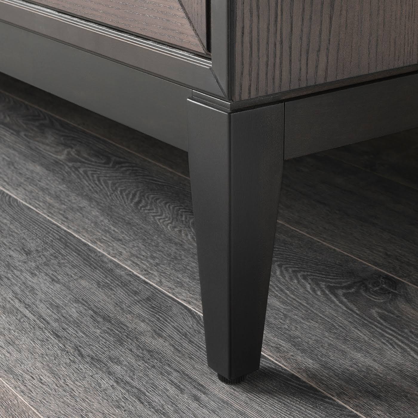 Brown Glass-Door Cabinet Y928995