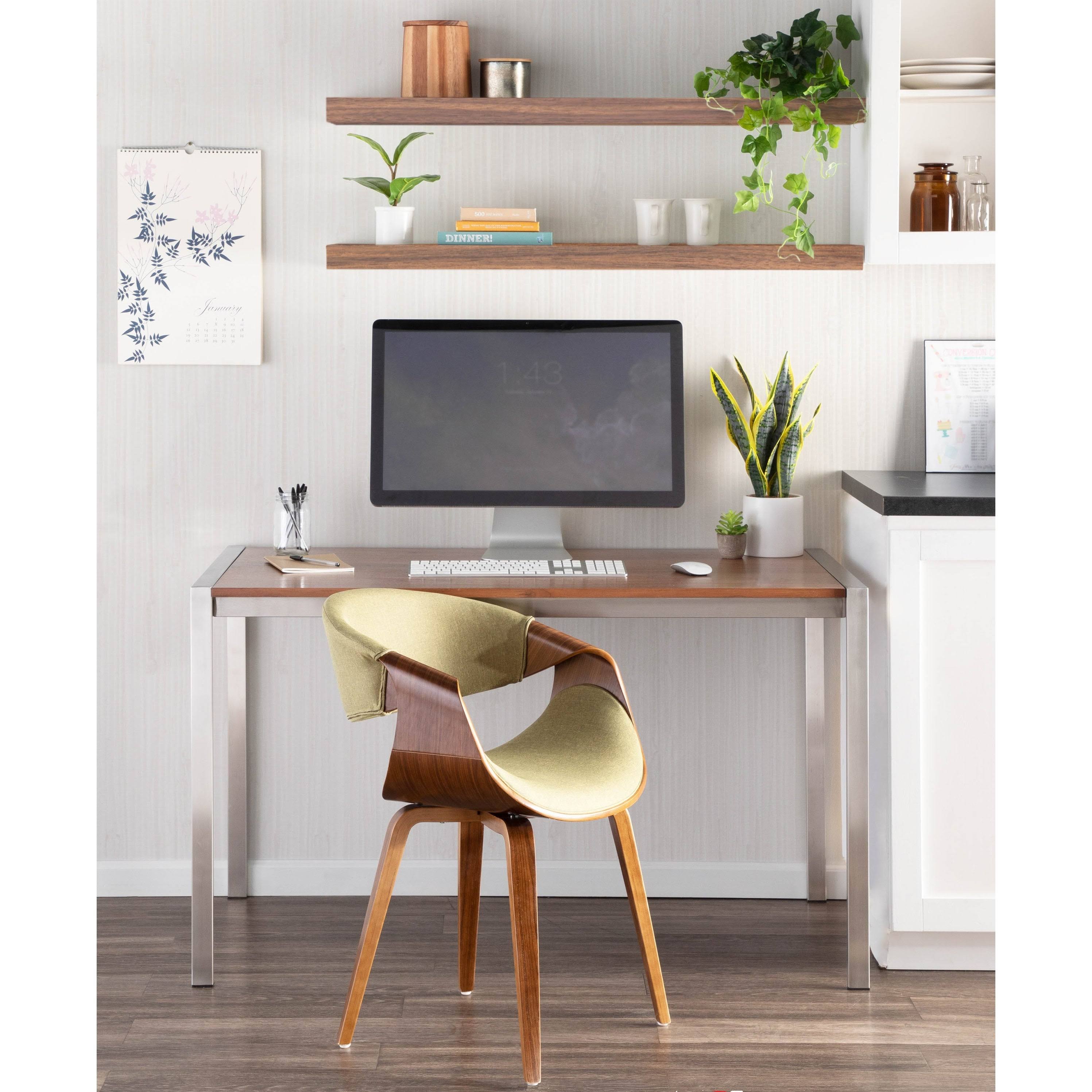 Grey Cross Frame Dining Accent Chair C63196