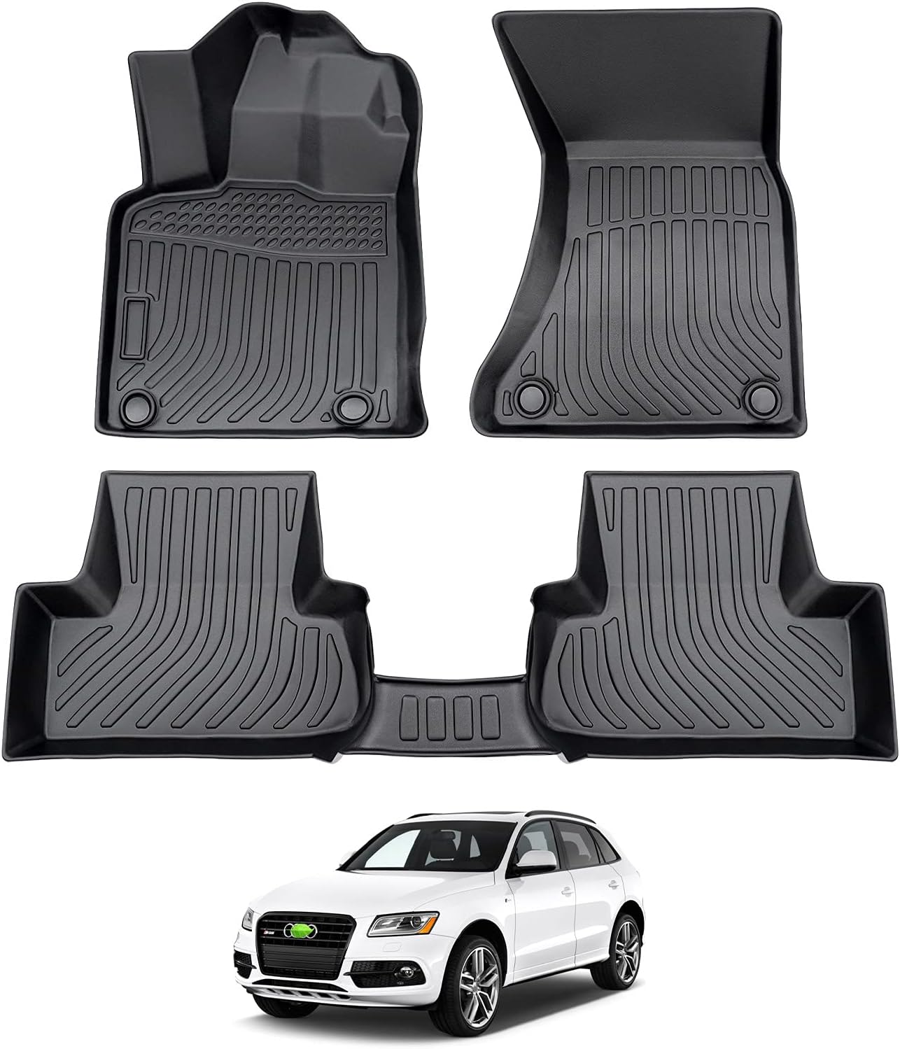 Custom Fit Floor Liners for Audi Q5 2009-2017 SQ5 2013-2017 All Weather TPE Floor Mats M69528