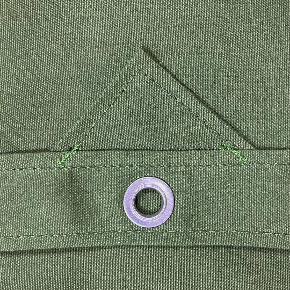 Canvas Tarp 6'x8' with Rustproof Grommets, 10oz Heavy Duty Tarpaulin Cover, Finished Size 6 x 8 Feet Pack of 2 U29079