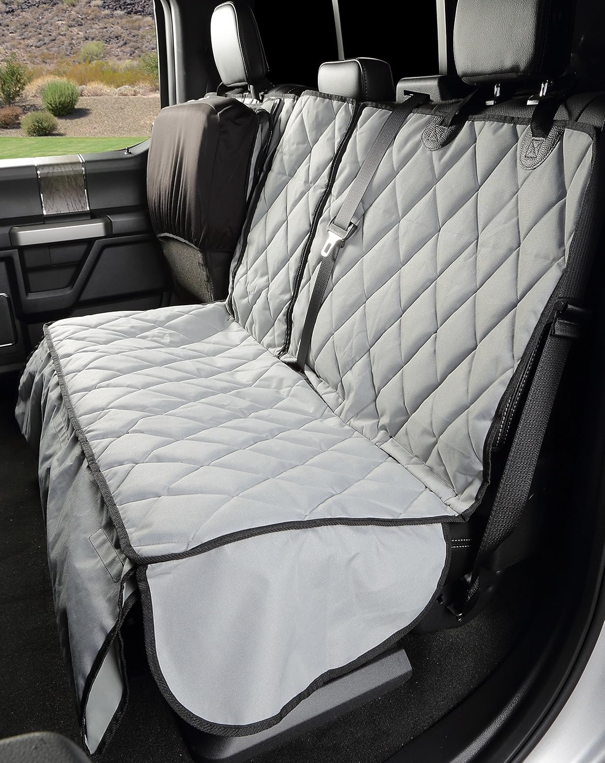 Camo Heavy Duty Waterproof Rear Bench Seat Cover with Hammock Z91641