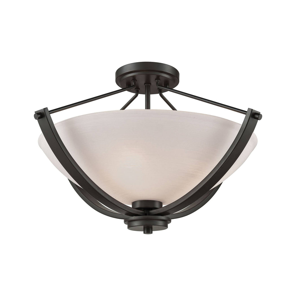 Semi Flush Mount Oil Rubbed Bronze 3 Light H453593