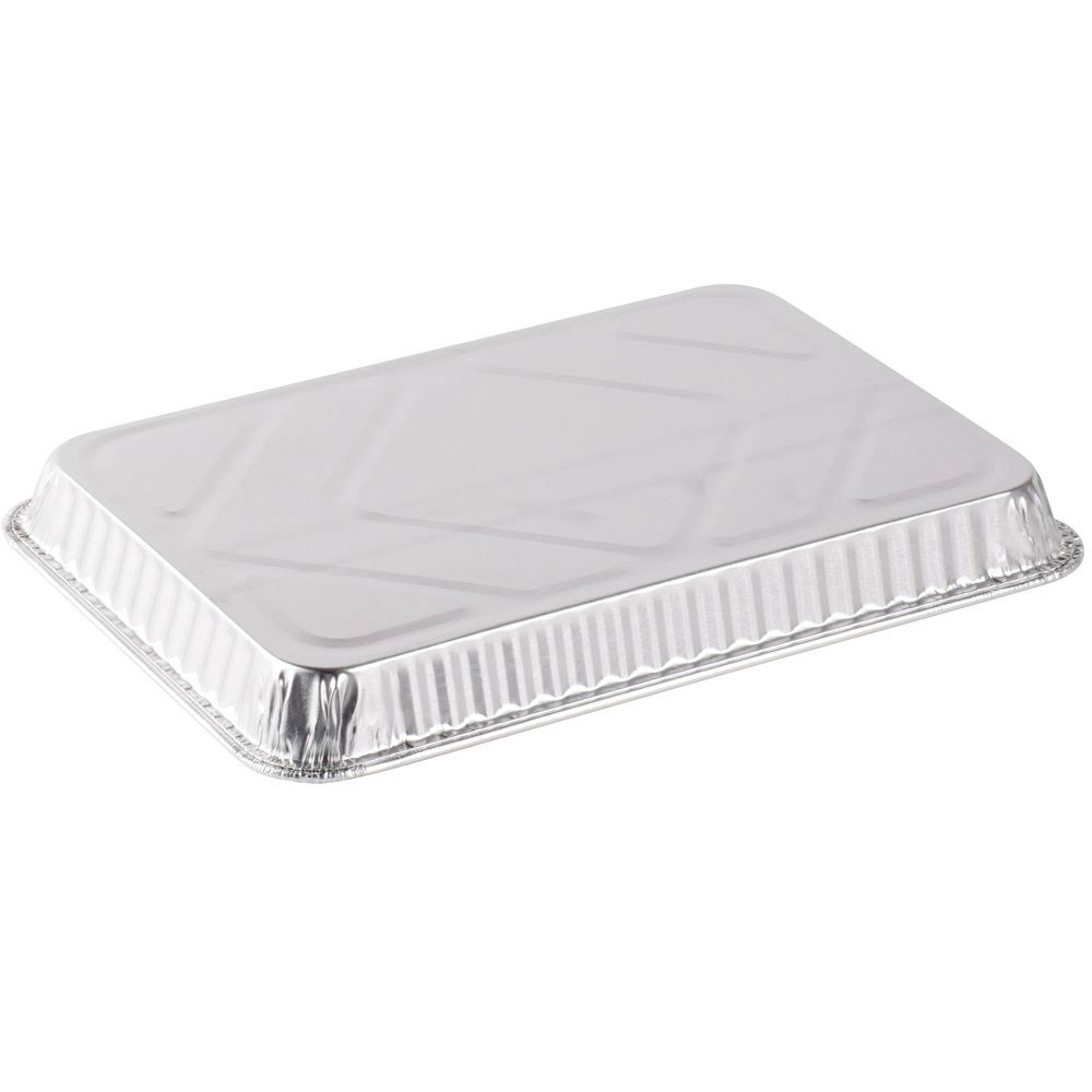 Disposable Aluminum 1/4-Size Sheet Cake Pan (Pack of 100) A86527