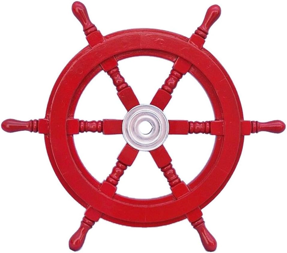 Decorative Wood and Brass Ship Wheel 24 Pack of 2 U514495