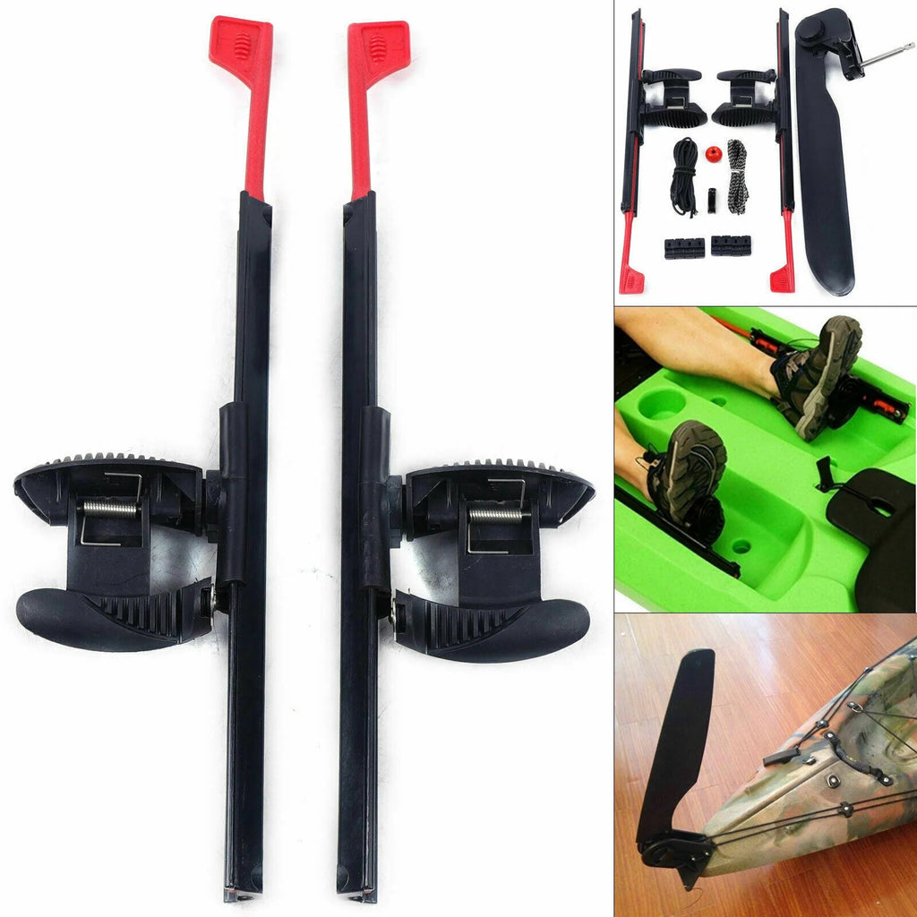 Kayak Foot Braces Pedals with Tail Rudder U5903