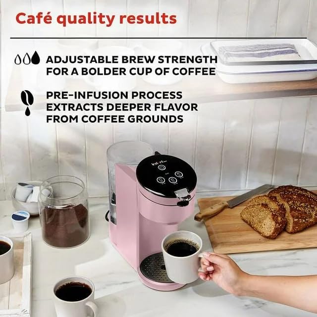 Single Serve Coffee Maker, K-Cup Pod Compatible Coffee Brewer, Gray K3330