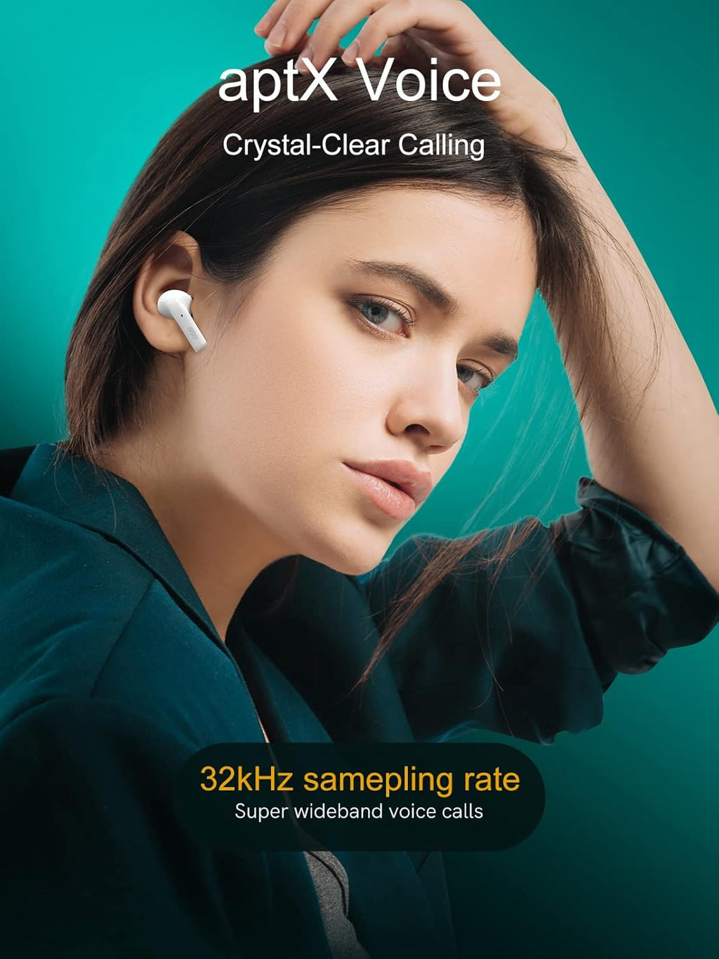 Wireless Earbuds T18 in Ear Bluetooth 5.2 Stereo Earphones, 30H Playtime Pack of 2 J372500