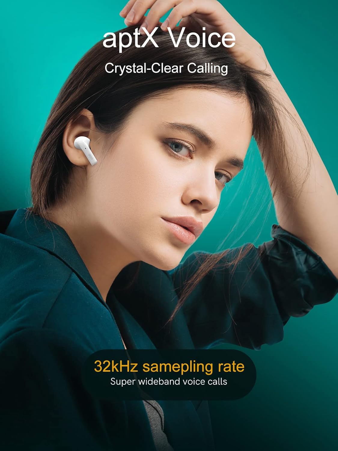 Wireless Earbuds T18 in Ear Bluetooth 5.2 Stereo Earphones, 30H Playtime Pack of 2 J372500