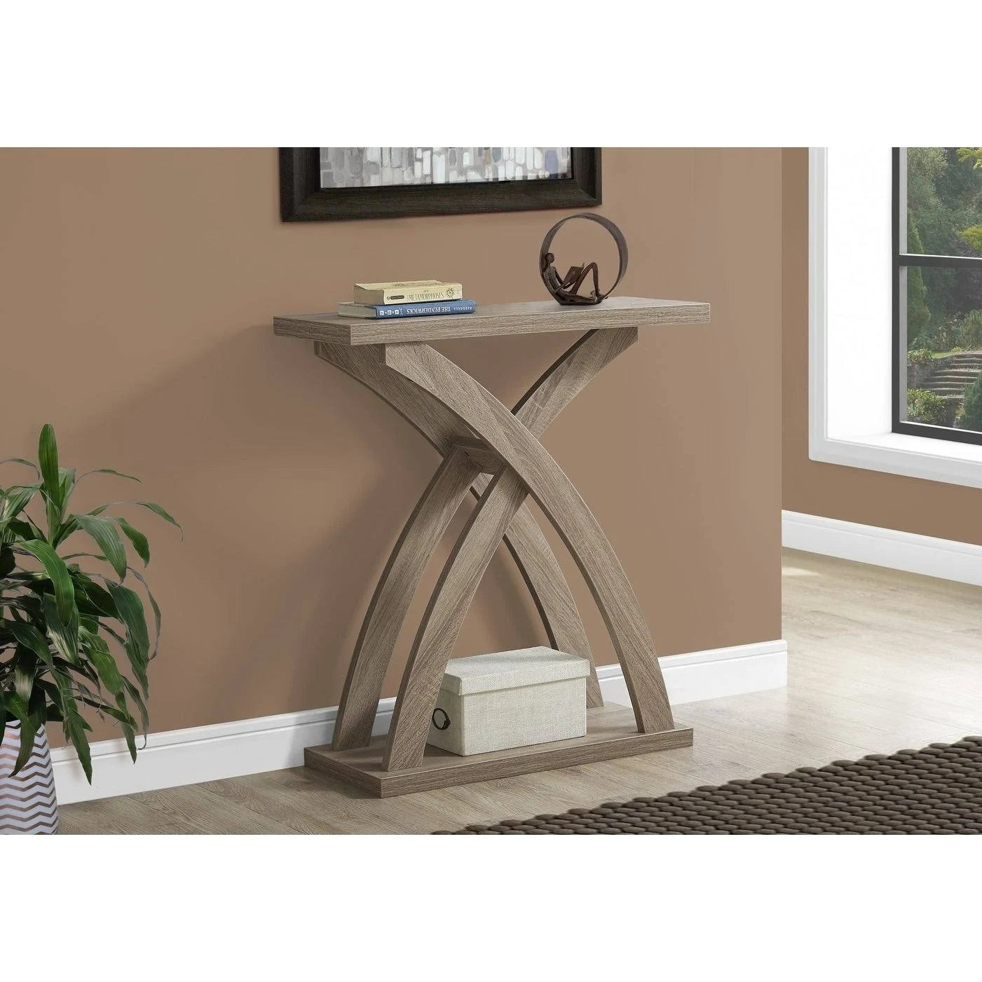 Cappuccino Hall Console Accent Table I747