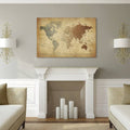 Map Canvas Art - 35 x 47 Z809