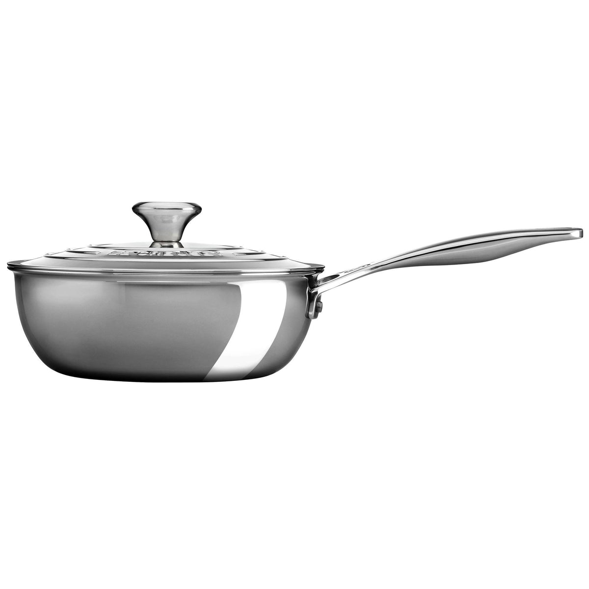 2 Quart Stainless Steel Saucier Pan with Lid T3431