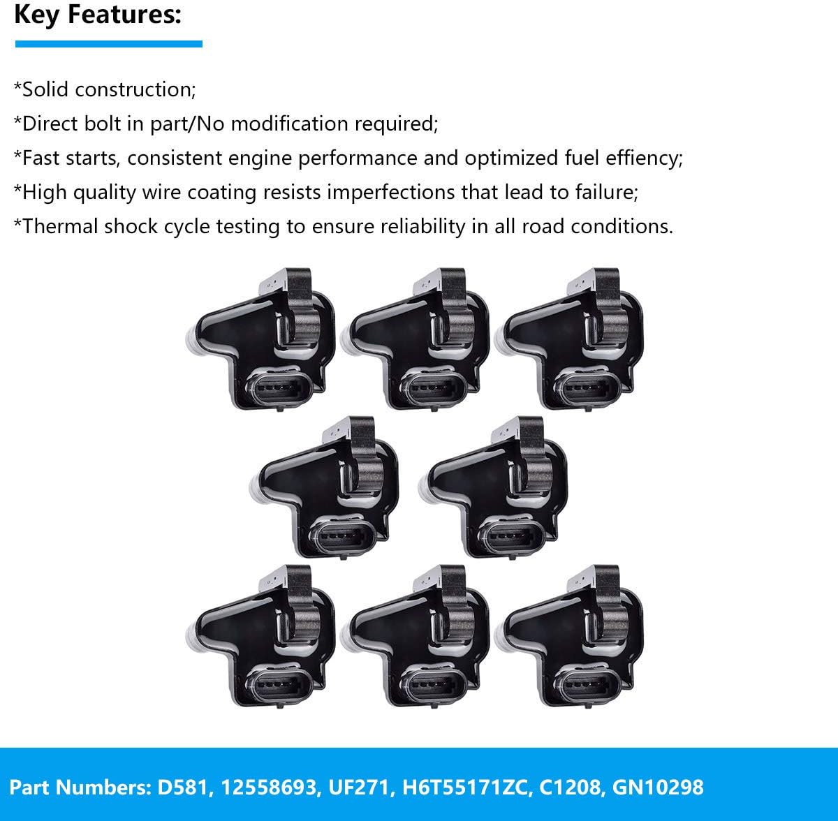 Ignition Coil Pack of 8 M27992