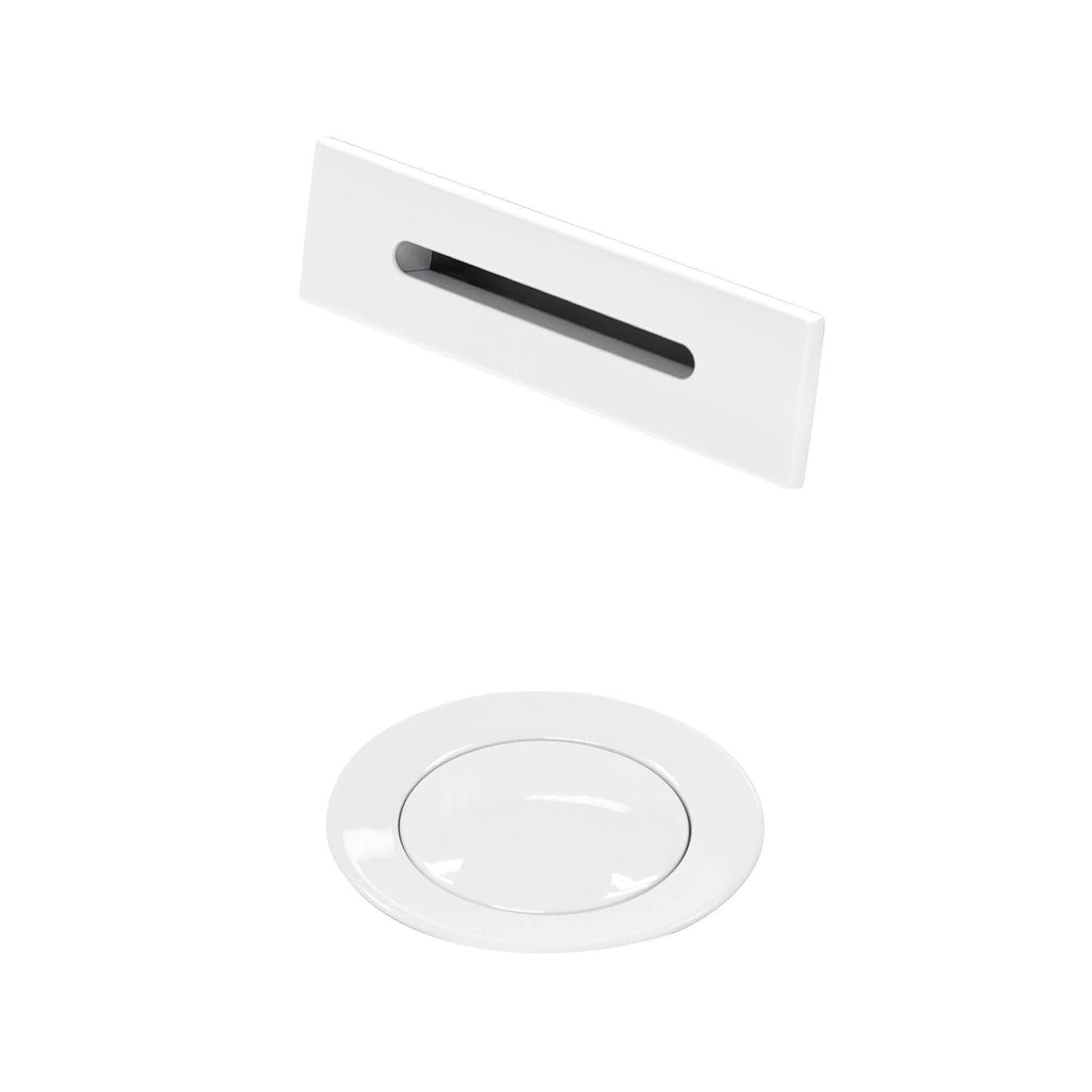 Shiny White Universal Square Bathtub Trim Kit C9879