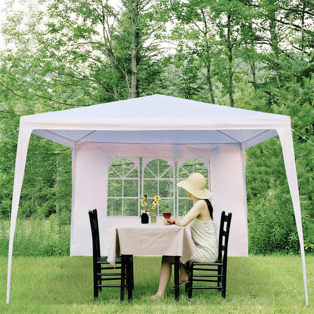 Portable Waterproof Tent (10 x 10 x 8.5)" / (300 x 300 x 260)cm White V580317