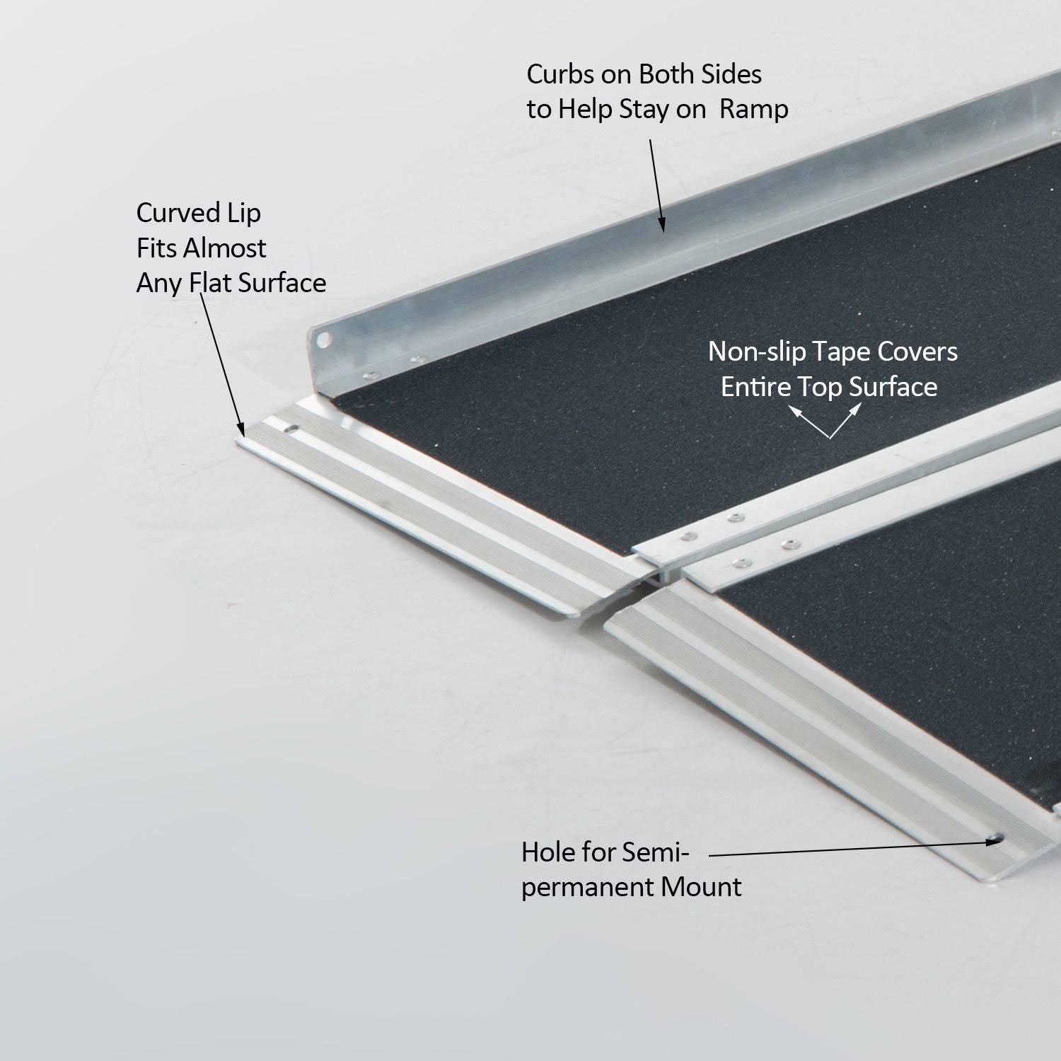 Lightweight Aluminum Portable Folding Wheelchair Ramp K425563