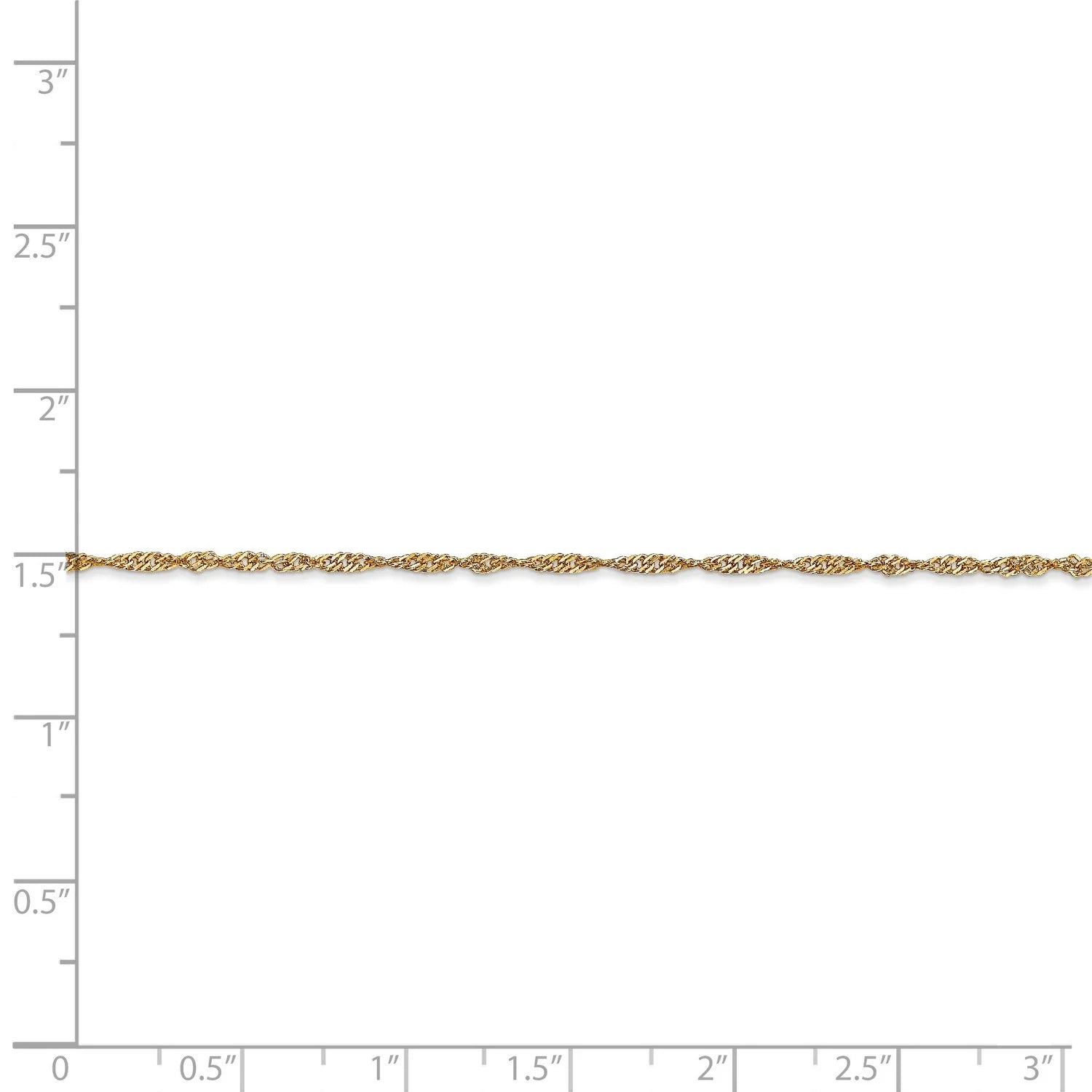 14k Yellow Gold Chain Necklace Z9426