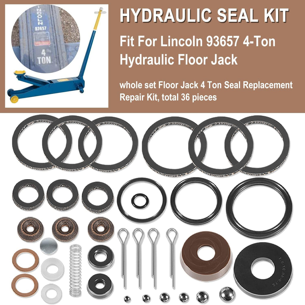 4 Ton Hydraulic Floor Jack Seal Replacement Repair Kit Pack of 2 G584165