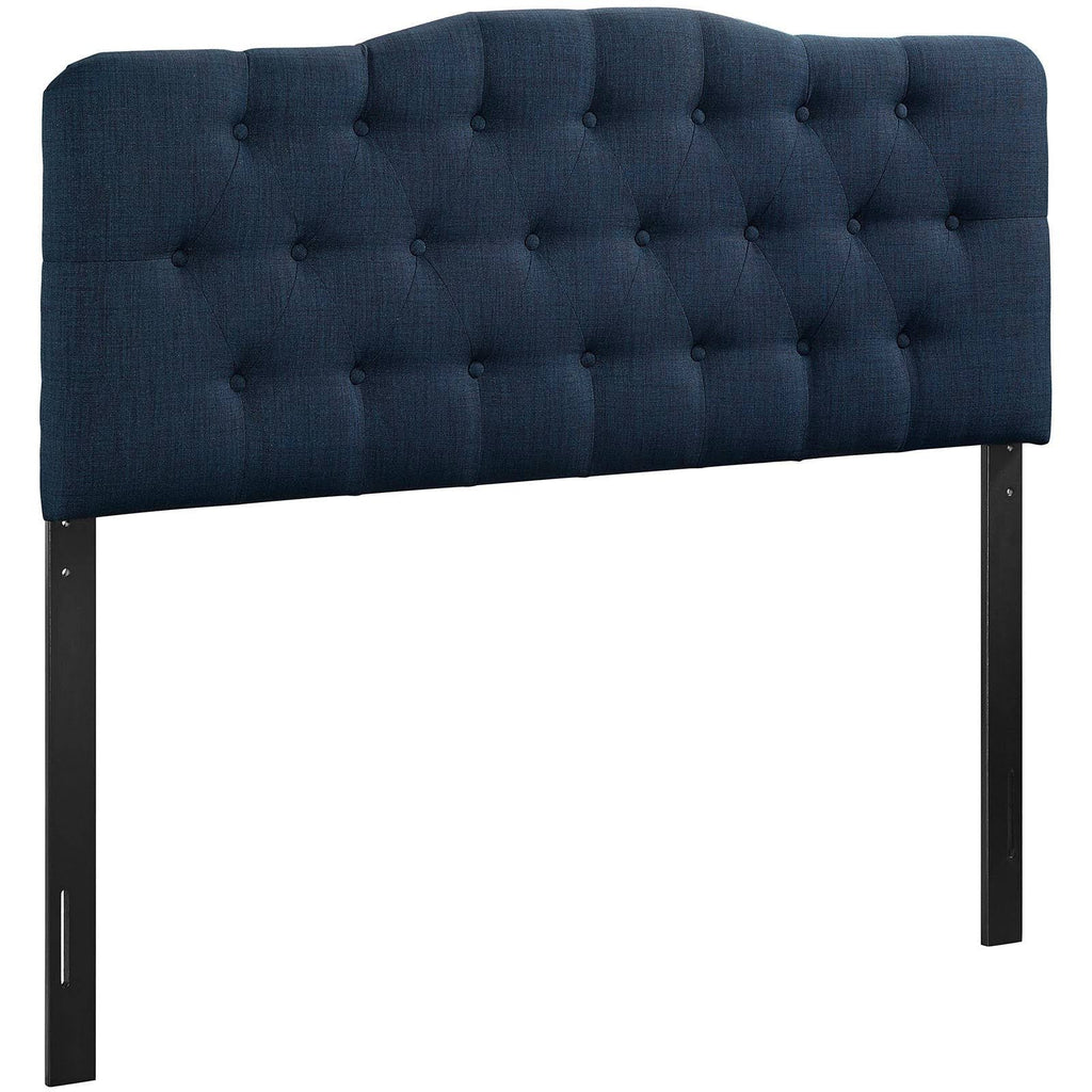 Navy Fabric Headboard Queen A793202