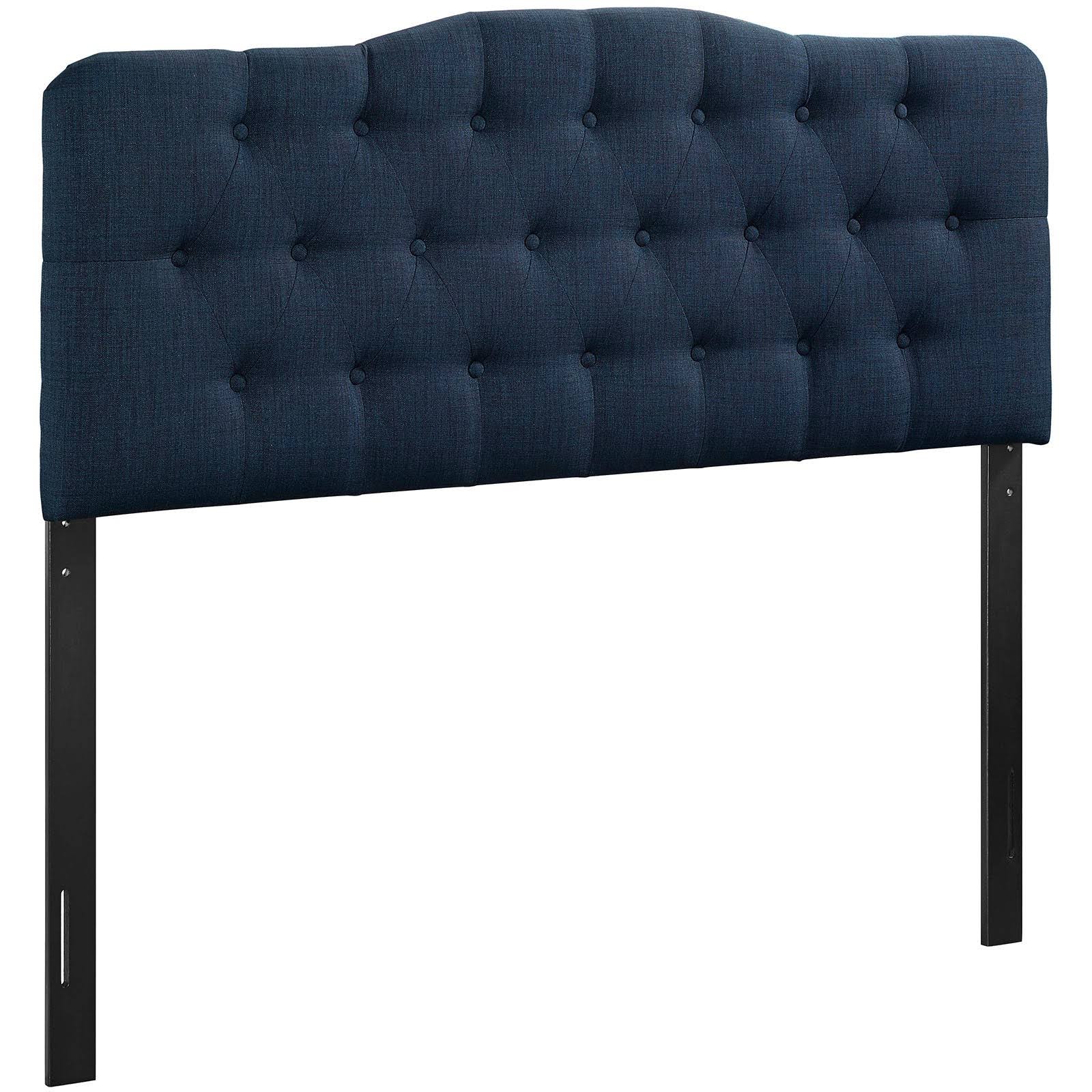Navy Fabric Headboard Queen A793202