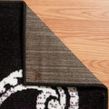 Plum Floral Runner Rug D34660