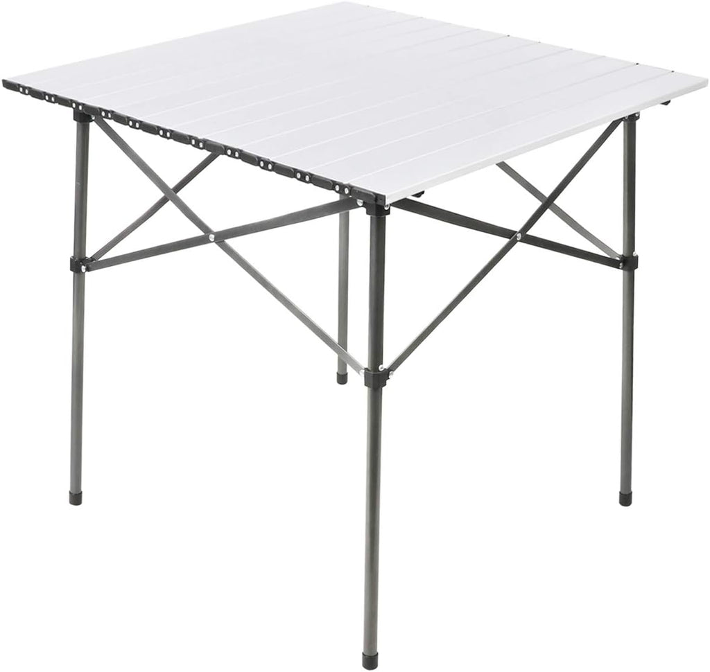 Lightweight Aluminum Folding Square Table with Carry Bag L484206