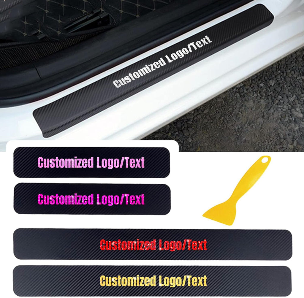 4Pcs Universal Car Door Sill Stickers Q935833
