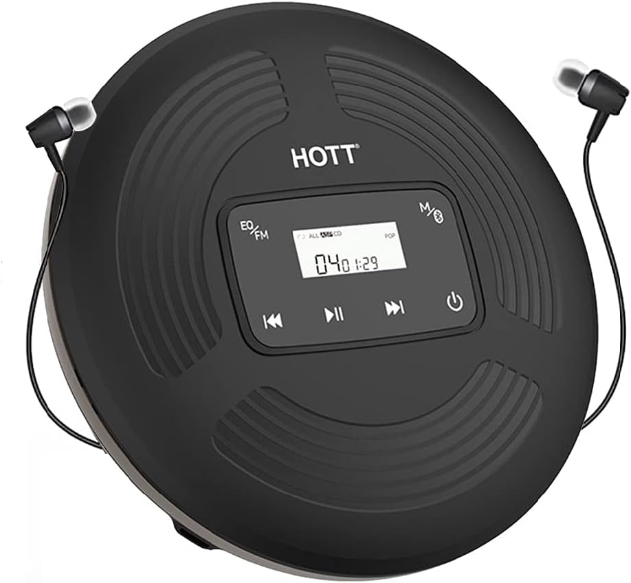Portable CD Player with Bluetooth 5.0 and FM Transmitter Z213732