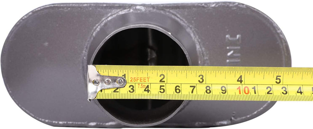 Pair of Single Chamber Performance Race Muffler 2.5 Inch Center Universal Pack of 2 L849394