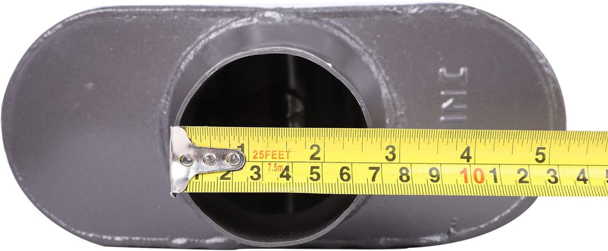 Pair of Single Chamber Performance Race Muffler 2.5 Inch Center Universal Pack of 2 L849394