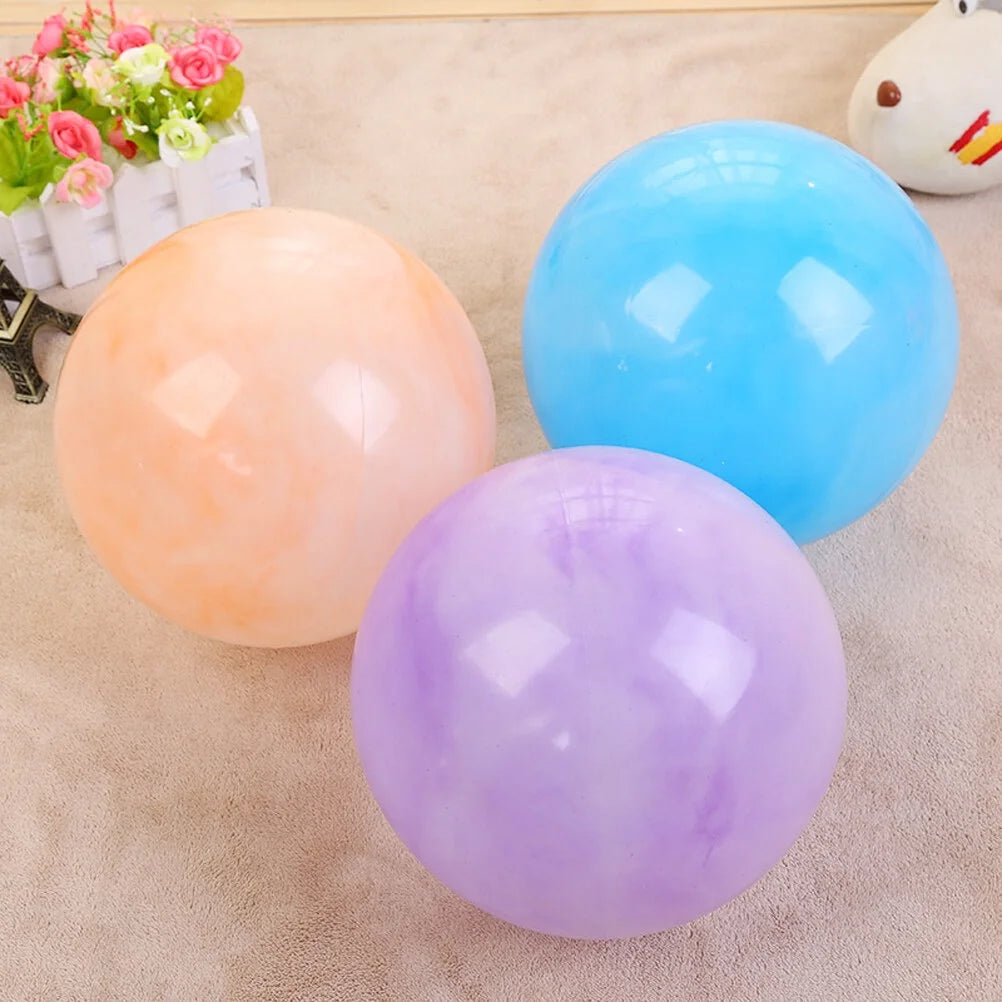 25PCS Marbleized Bouncy Balls, 8.7 Inch Inflatable Sensory Balls M474
