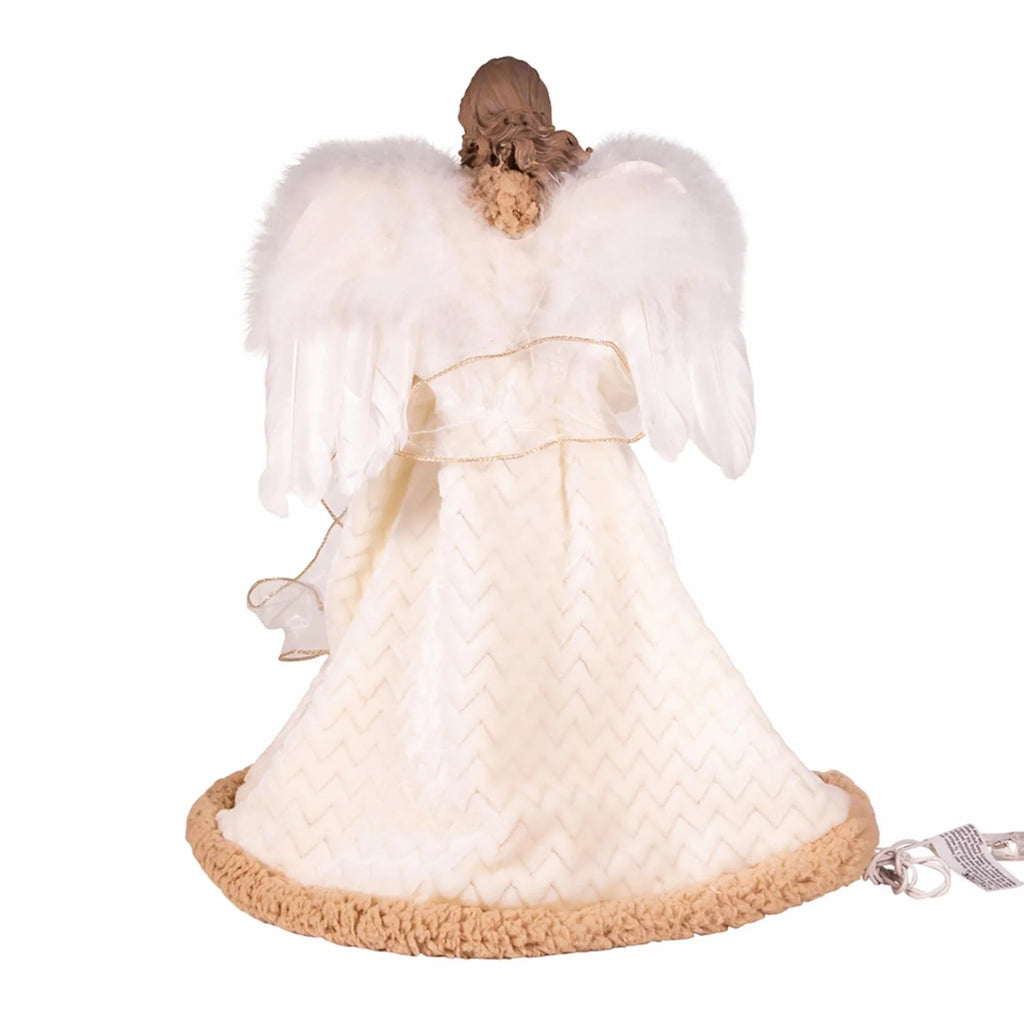 10-Light Rustic Angel Treetop E306001