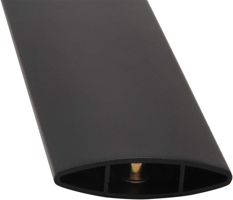 Black Pack of 2 Roof Rack Side Rails Cross Bars A54657