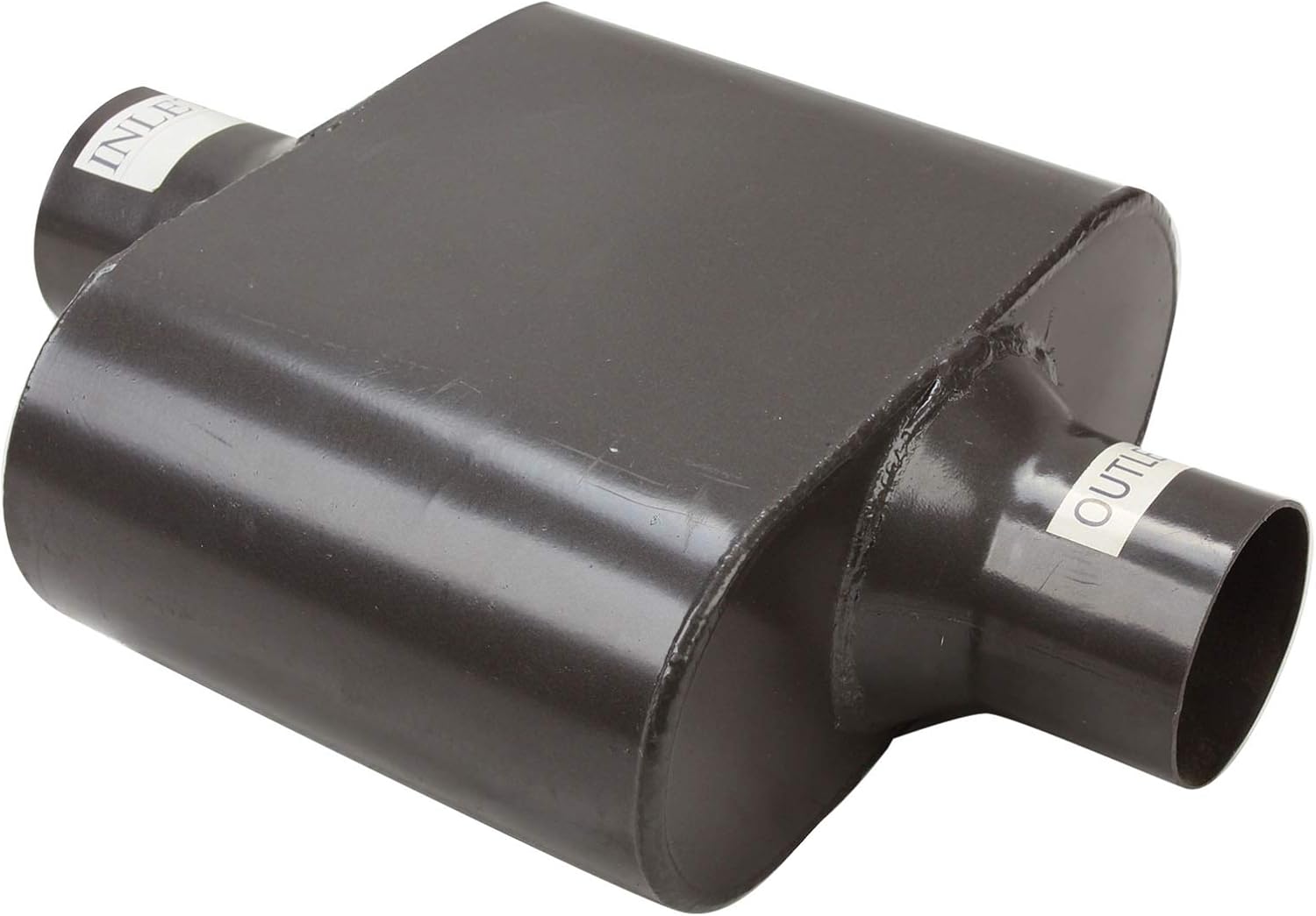 Pair of Single Chamber Performance Race Muffler 2.5 Inch Center Universal Pack of 2 L849394