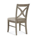 Light Blue Performance Fabric Cross Back Side Chair U8991