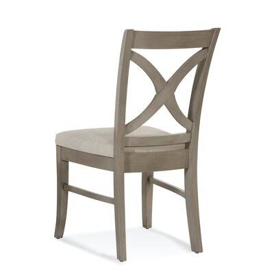 Light Blue Performance Fabric Cross Back Side Chair U8991