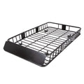 Black Roof Rack Cargo Carrier with Extension Luggage Basket P341