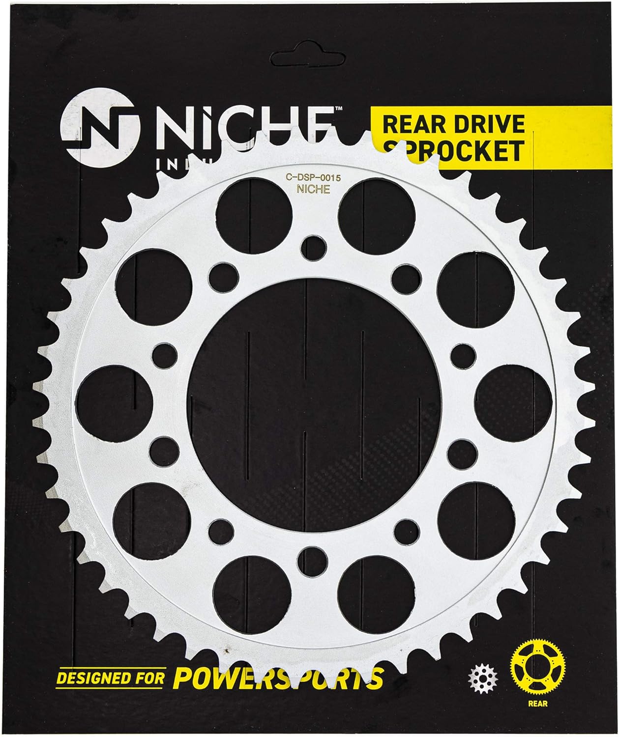 Drive Sprocket Chain Combo Front 16 Rear 48 Tooth 520NZ Standard 116 Links Pack of 2 D8155