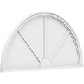 Half Round 3 Spoke PVC Pediment R9520