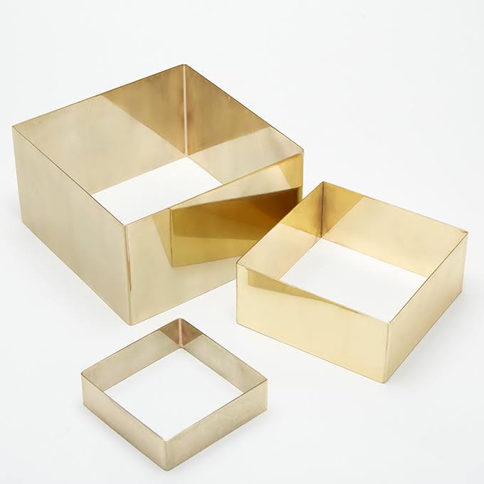 3-Piece Gold Square Riser Set U155709