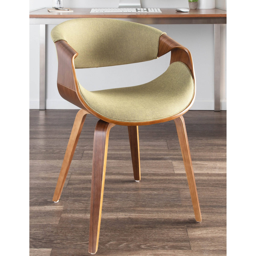 Grey Cross Frame Dining Accent Chair C63196