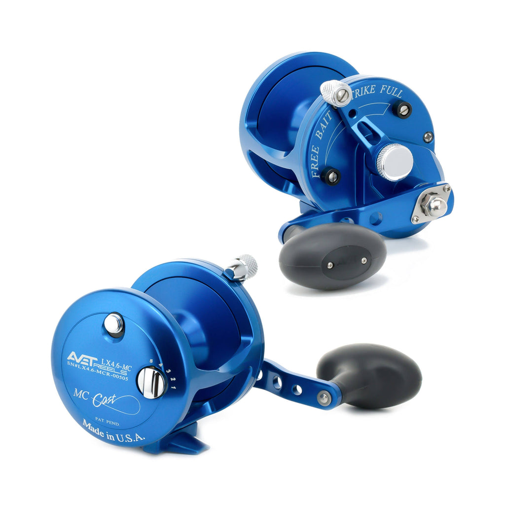 Blue 2-Speed Lever Drag Casting Reels W7017